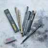 composition of various pencils and eraser